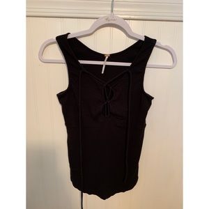 Free People Lace Up Front Tank